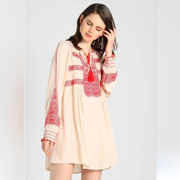 We The Free Dresses & Skirts - Free People wind willow mini cashmere cream dress S